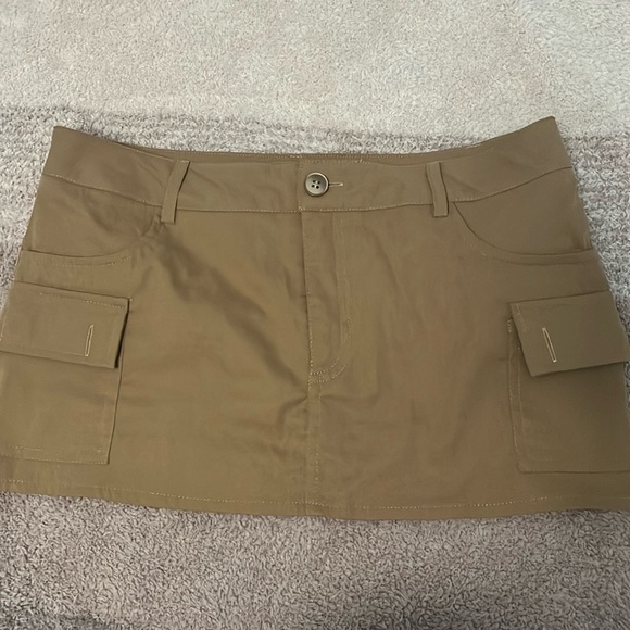 SHEIN brown mini skort - Picture 1 of 4